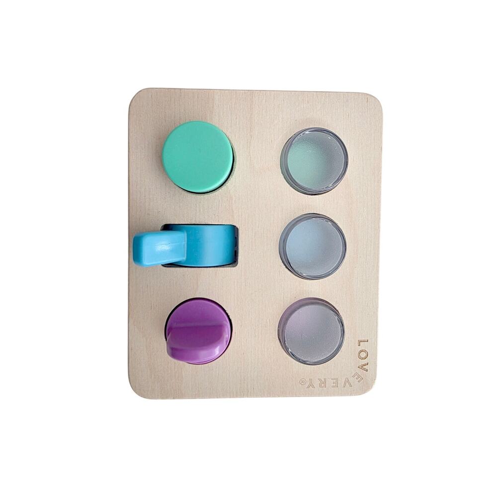 Lovevery Sensory Switchboard Wooden Montessori Toggle Push Button Toddler Toy